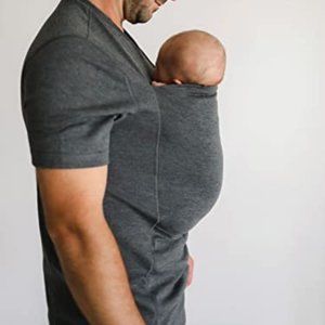 LALABU Dad Shirt (L) | Dark Gray | Baby Wearing